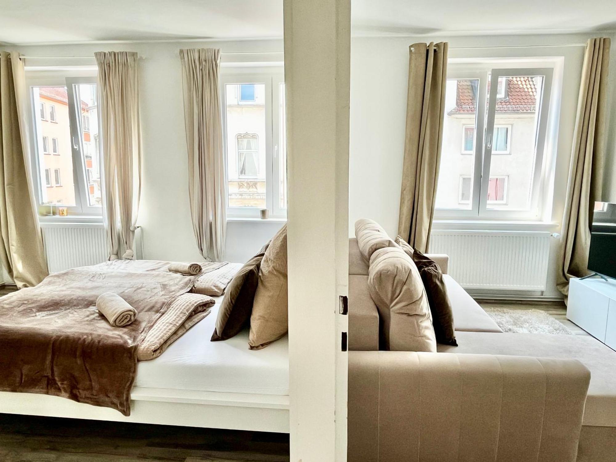 Design Apartment - Kingsize Bett - Kueche - Zentral Hannover Bagian luar foto